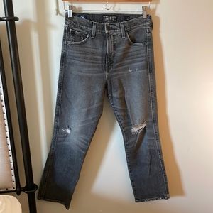 Lucky Brand Authentic Straight Crop (size 26, washed gray)